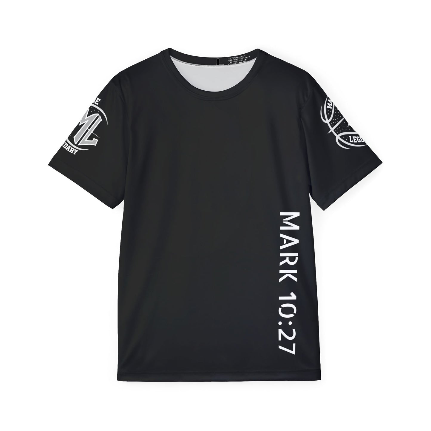 Mark 10:27 Men's Sports Jersey - Black