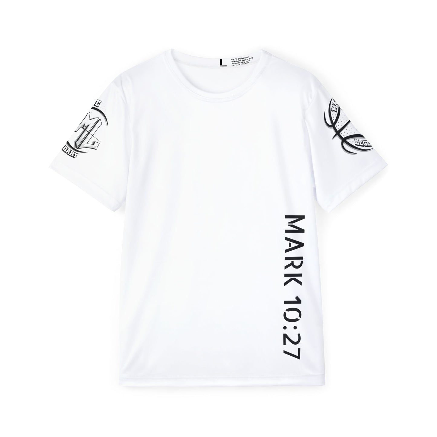 Mark 10:27 Men's Sports Jersey - White