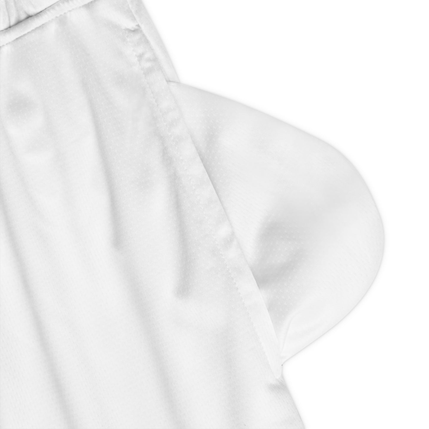 Legendary Men's Basketball Ribbed Shorts - White
